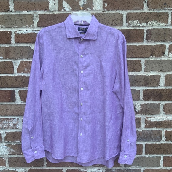 Ralph Lauren Polo Lightweight Linen Shirt - Picture 1 of 8